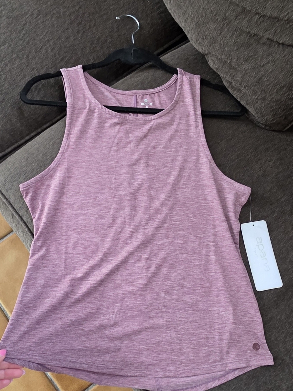 Apana Heathered Mauve Tank